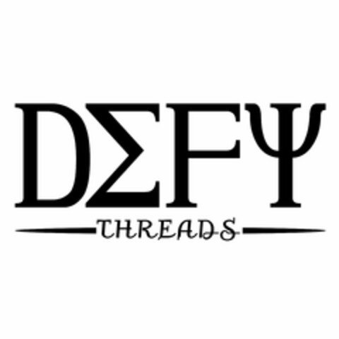 DEFY THREADS Logo (USPTO, 04/16/2020)