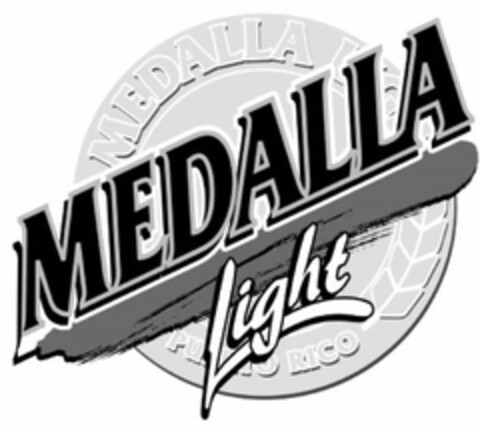 MEDALLA LIGHT MEDALLA LIGHT PUERTO RICO Logo (USPTO, 06.05.2020)