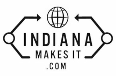 INDIANA MAKES IT .COM Logo (USPTO, 04/19/2009)