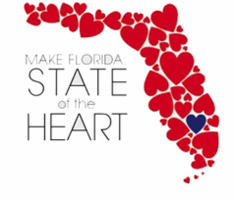 MAKE FLORIDA: STATE OF THE HEART Logo (USPTO, 21.01.2010)