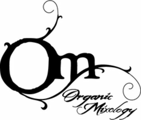 OM ORGANIC MIXOLOGY Logo (USPTO, 23.08.2010)