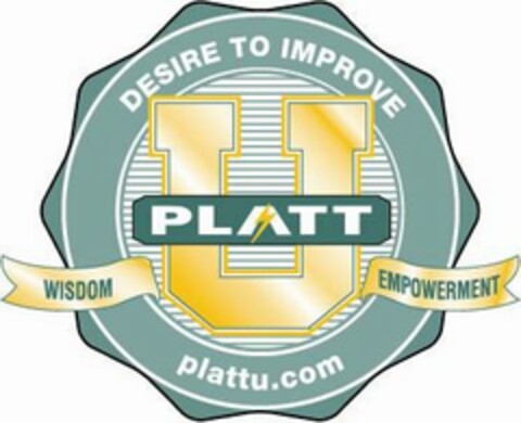PLATT U DESIRE TO IMPROVE WISDOM EMPOWERMENT PLATTU.COM Logo (USPTO, 06.01.2011)