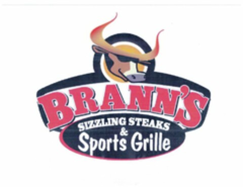 BRANN'S SIZZLING STEAKS & SPORTS GRILLE Logo (USPTO, 14.01.2011)