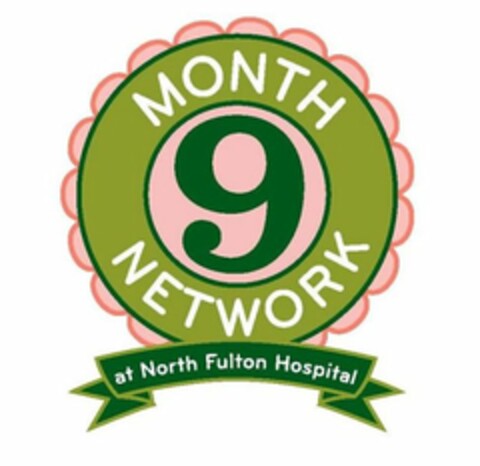 9 MONTH NETWORK AT NORTH FULTON HOSPITAL Logo (USPTO, 04/12/2011)