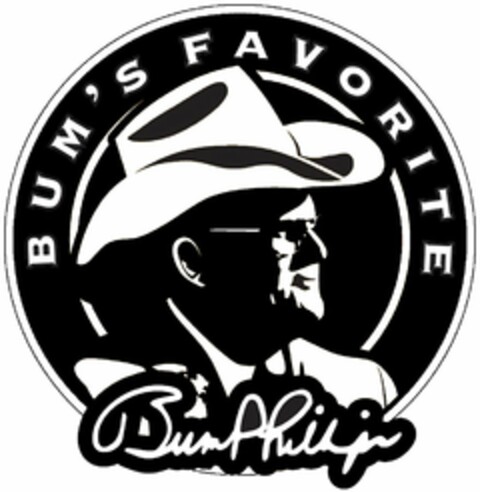 BUM'S FAVORITE BUM PHILLIPS Logo (USPTO, 04/20/2011)