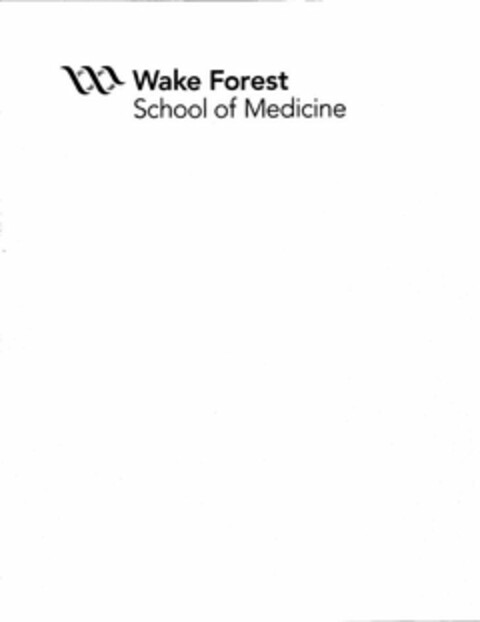 W WAKE FOREST SCHOOL OF MEDICINE Logo (USPTO, 29.06.2011)