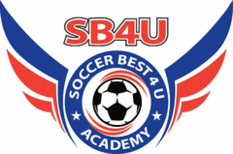 SB4U SOCCER BEST 4 U ACADEMY Logo (USPTO, 21.06.2014)