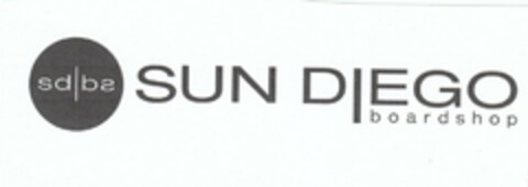 SDBS SUN DIEGO BOARDSHOP Logo (USPTO, 04.07.2014)
