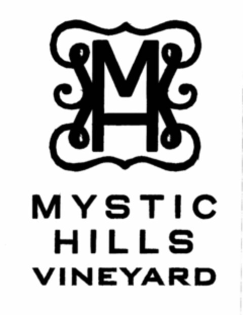 MH MYSTIC HILLS VINEYARD Logo (USPTO, 24.07.2014)