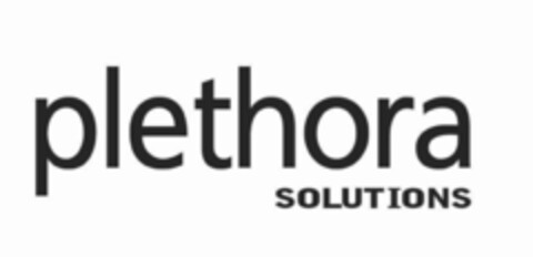 PLETHORA SOLUTIONS Logo (USPTO, 08/22/2014)