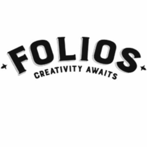 FOLIOS CREATIVITY AWAITS Logo (USPTO, 06/09/2016)