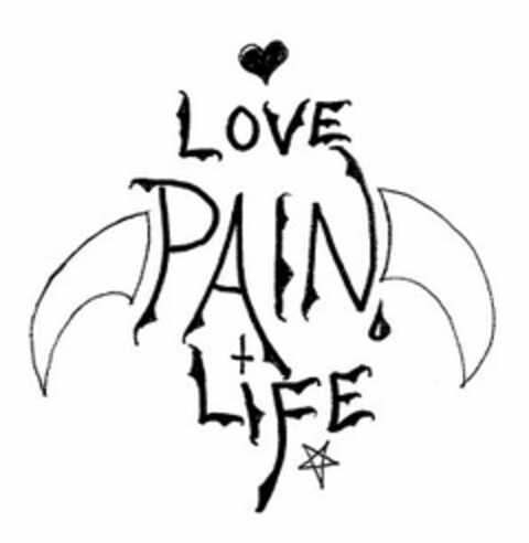 LOVE PAIN LIFE Logo (USPTO, 03/01/2017)