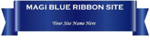 MAGI BLUE RIBBON SITE Logo (USPTO, 09/12/2017)