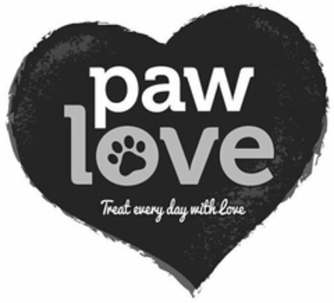 PAW LOVE TREAT EVERY DAY WITH LOVE Logo (USPTO, 14.02.2019)