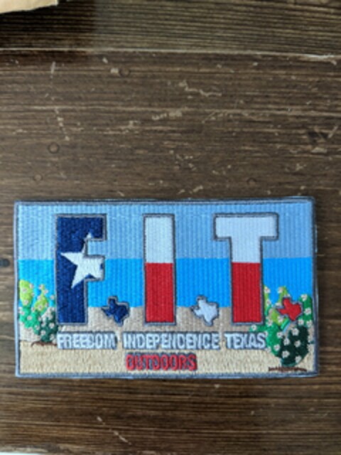 FIT FREEDOM INDEPENDENCE TEXAS OUTDOORS Logo (USPTO, 05/05/2019)