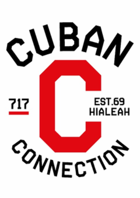 C CUBAN CONNECTION 717 EST. 69 HIALEAH Logo (USPTO, 18.12.2019)