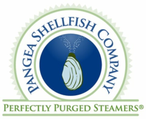 PANGEA SHELLFISH COMPANY PERFECTLY PURGED STEAMERS Logo (USPTO, 03/10/2009)