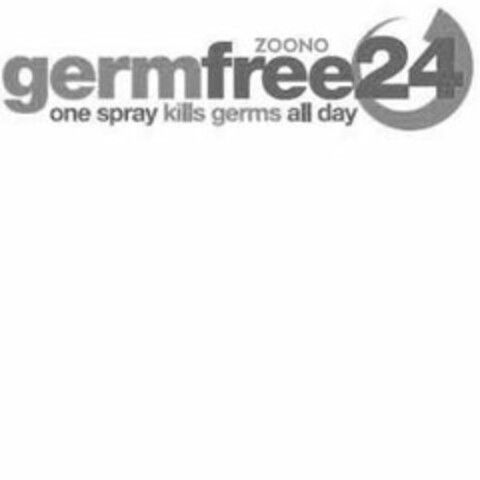 ZOONO GERMFREE 24 ONE SPRAY KILLS GERMS ALL DAY Logo (USPTO, 18.06.2009)