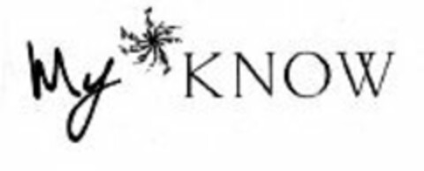 MY KNOW Logo (USPTO, 07/01/2009)