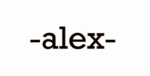 -ALEX- Logo (USPTO, 11/08/2010)