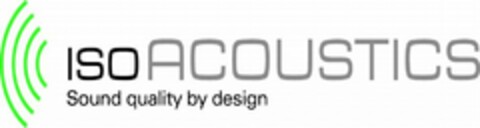 ISOACOUSTICS SOUND QUALITY BY DESIGN Logo (USPTO, 04/02/2012)