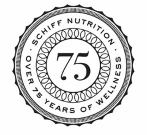 75 SCHIFF NUTRITION · OVER 75 YEARS OF WELLNESS · Logo (USPTO, 24.05.2012)