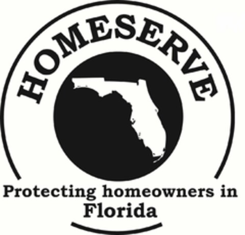 HOMESERVE PROTECTING HOMEOWNERS IN FLORIDA Logo (USPTO, 07.01.2013)