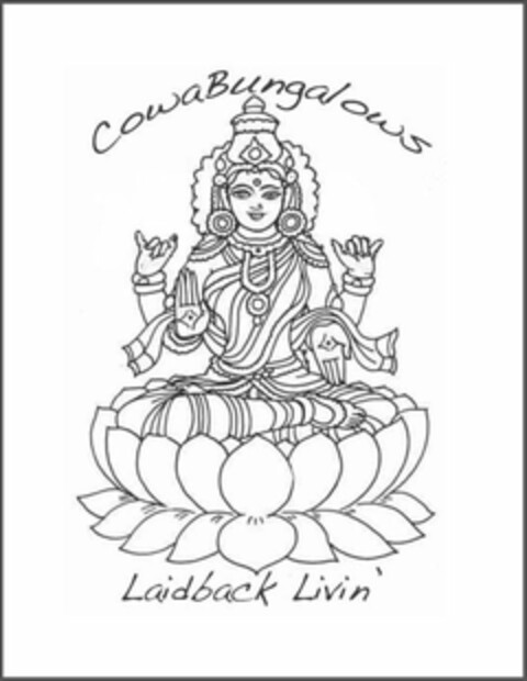 COWABUNGALOWS LAIDBACK LIVIN' Logo (USPTO, 05.06.2014)