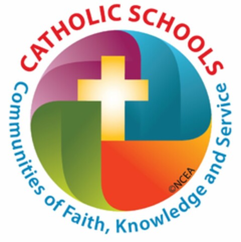 CATHOLIC SCHOOLS COMMUNITIES OF FAITH, KNOWLEDGE AND SERVICE Logo (USPTO, 28.01.2015)