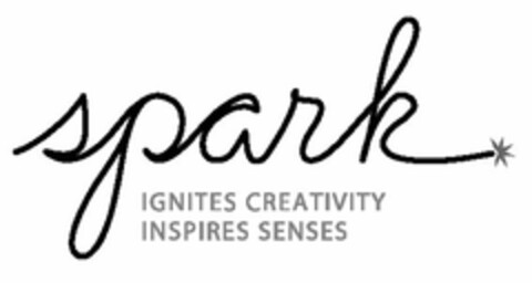 SPARK IGNITES CREATIVITY INSPIRES SENSES Logo (USPTO, 02/24/2015)