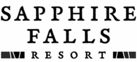 SAPPHIRE FALLS RESORT Logo (USPTO, 10.07.2015)