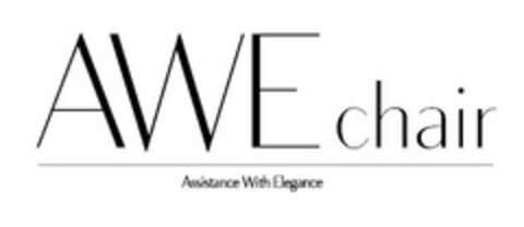 AWE CHAIR ASSISTANCE WITH ELEGANCE Logo (USPTO, 10/02/2015)