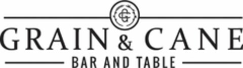 GC GRAIN & CANE BAR AND TABLE Logo (USPTO, 03/17/2016)