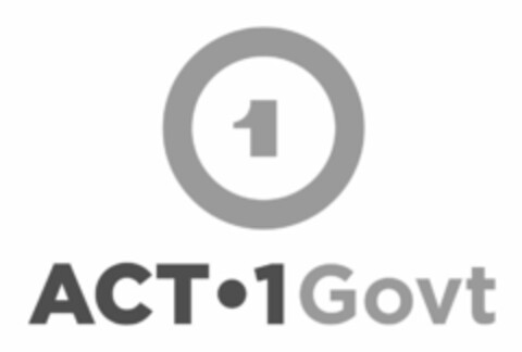 "1 ACT·1 GOVT" Logo (USPTO, 09.05.2017)