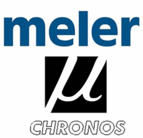 MELER µ CHRONOS Logo (USPTO, 06/12/2017)