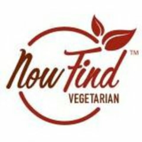 NOW FIND VEGETARIAN Logo (USPTO, 30.08.2017)