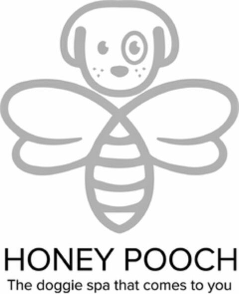 HONEY POOCH THE DOGGIE SPA THAT COMES TO YOU Logo (USPTO, 05.01.2018)