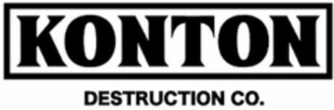 KONTON DESTRUCTION CO. Logo (USPTO, 02/28/2018)