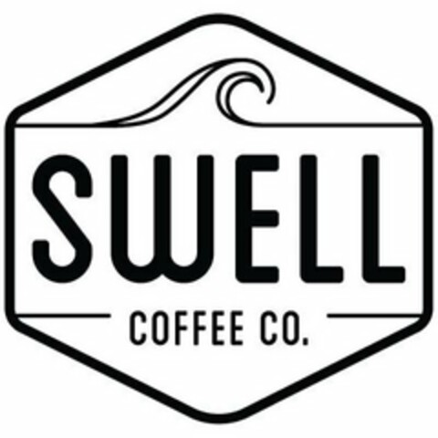 SWELL COFFEE CO. Logo (USPTO, 23.01.2019)