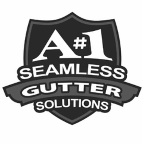 A#1 SEAMLESS GUTTER SOLUTIONS Logo (USPTO, 25.03.2019)