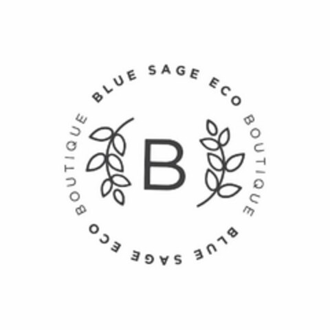 BLUE SAGE ECO BOUTIQUE  BLUE SAGE ECO BOUTIQUE B Logo (USPTO, 05.06.2019)