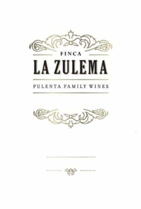 FINCA LA ZULEMA PULENTA FAMILY WINES Logo (USPTO, 07.10.2019)