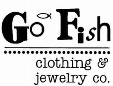 GO FISH CLOTHING & JEWELRY CO. Logo (USPTO, 12.08.2020)
