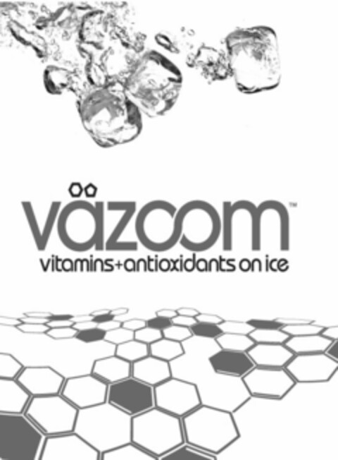 VAZOOM VITAMINS + ANTIOXIDANTS ON ICE Logo (USPTO, 03.02.2009)