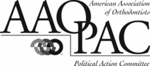 AAOPAC AMERICAN ASSOCIATION OF ORTHODONTISTS POLITICAL ACTION COMMITTEE Logo (USPTO, 02/23/2009)