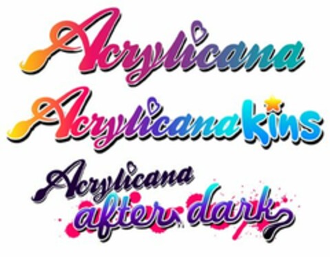 ACRYLICANA ACRYLICANA KINS ACRYLICANA AFTER DARK Logo (USPTO, 23.04.2010)