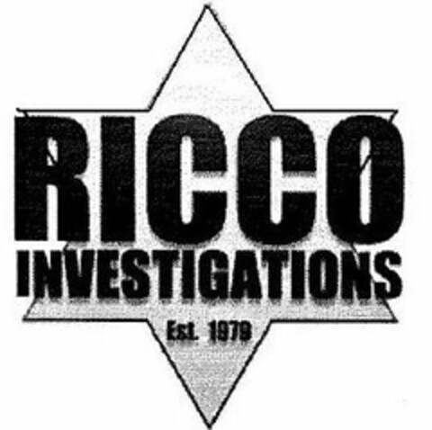 RICCO INVESTIGATIONS EST. 1979 Logo (USPTO, 07/08/2010)