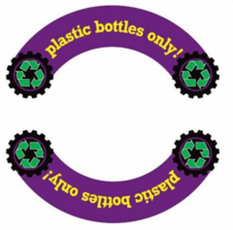 PLASTIC BOTTLES ONLY! PLASTIC BOTTLES ONLY! Logo (USPTO, 12.10.2010)