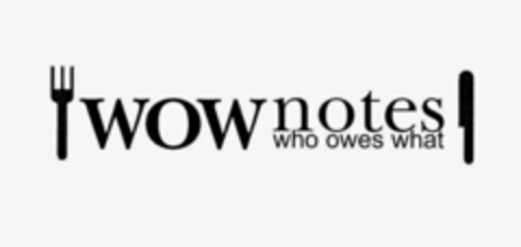 WOW NOTES WHO OWES WHAT Logo (USPTO, 22.07.2011)