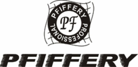 PFIFFERY PROFESSIONAL PF PFIFFERY Logo (USPTO, 12.09.2011)